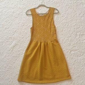 Anthropologie Maeve Yellow Dress, size M